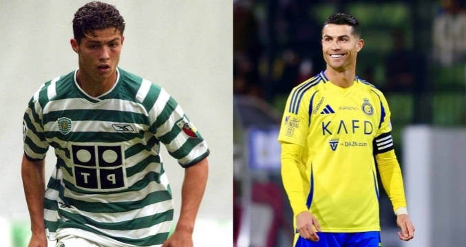 C罗薪水在23年内激增超12万倍